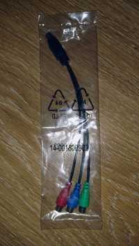 Новый переходник (кабель, шнур) 7pin S-video на RGB 3 RCA (тюльпан)