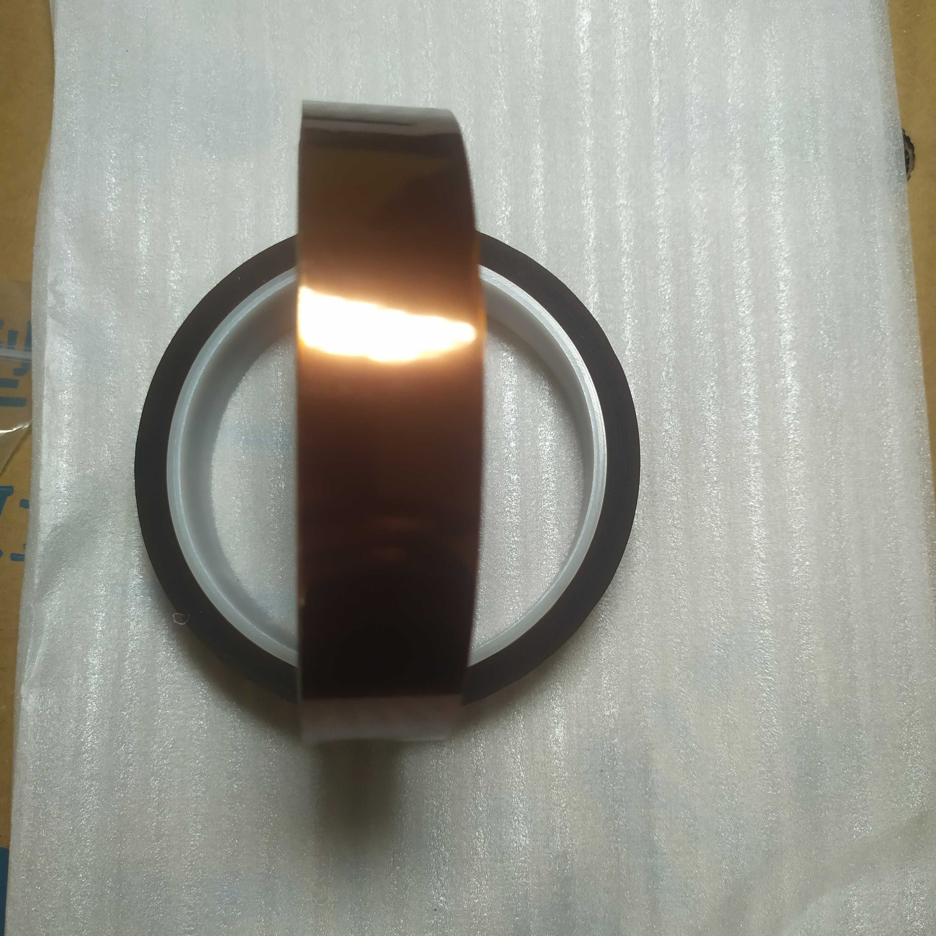 Термостійкий каптоновий скотч 20мм 33м (Kapton поліімідний)