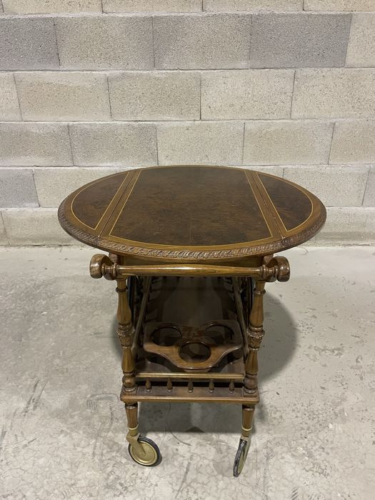 Carrinho de Chá Madeira com Rodas