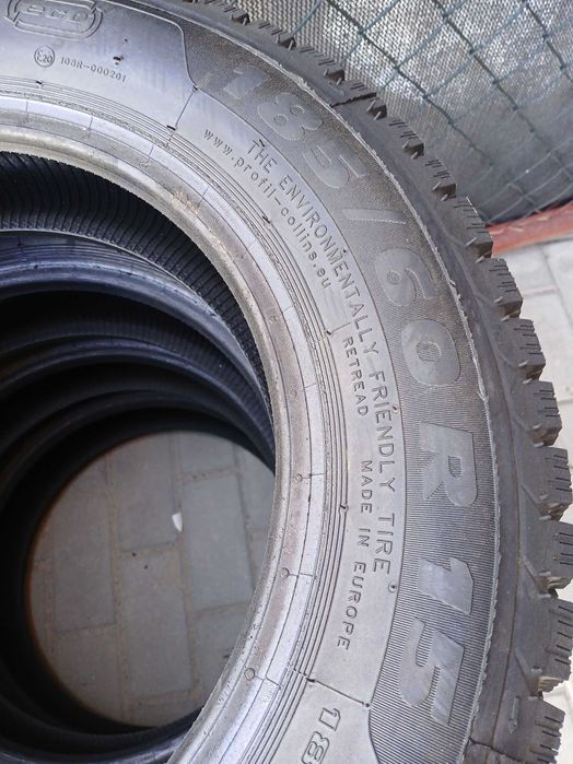 185/60 R15 Opony zimowe bieżnikowane (nalewki) PROFIL Gwarancja Montaż