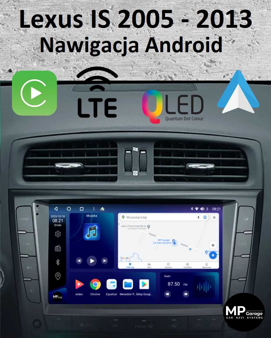 Lexus IS200/250/300 Radio Android CarPlay/AA 4G Qled LTE