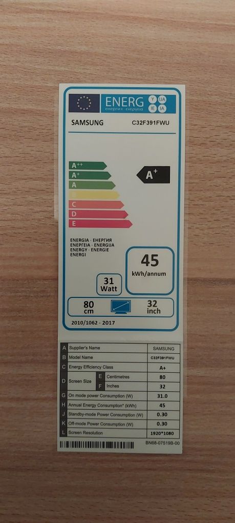 Monitor Samsung C32F391