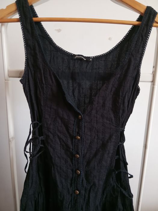 Vestido lindo para verão, preto tamanho S