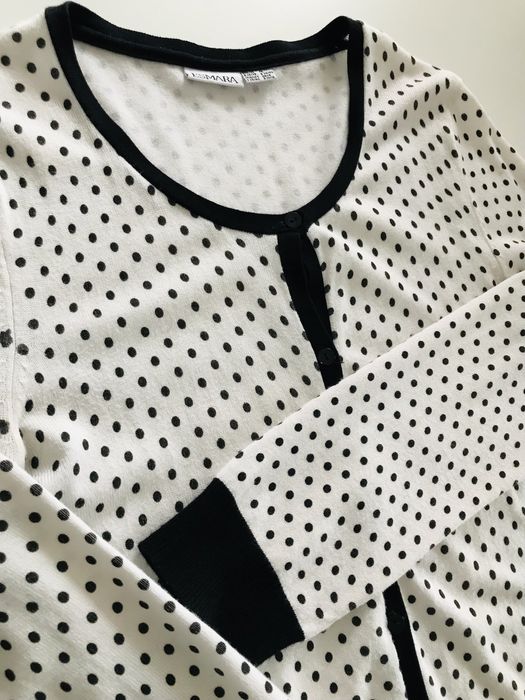 Esmara r. S/M sweterek 70 %wiskoza Vintage *groszki*