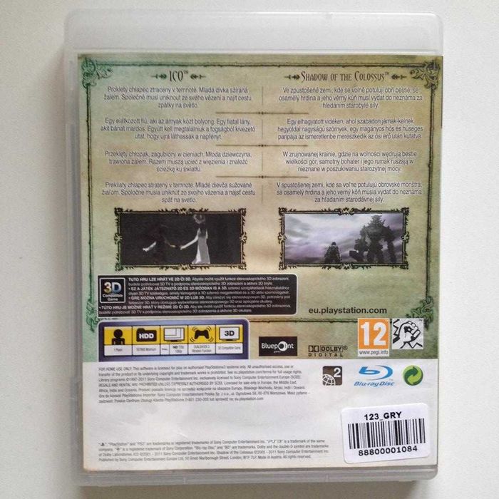 ICO & Shadow of the Colossus PS3 Sklep W-wa Ursynów
