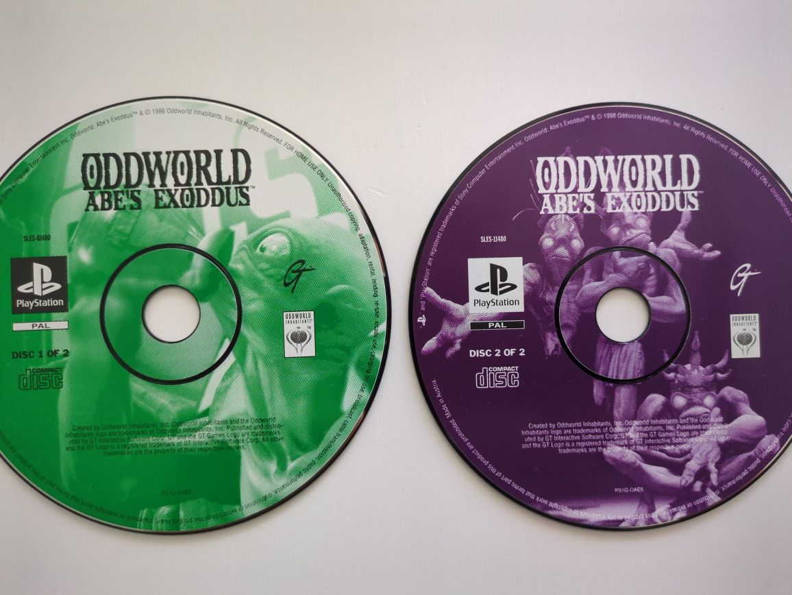 Oddworld Abes Exoddus - PS1 apenas discos