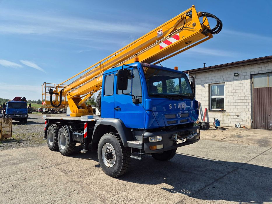 STAR 266 M 6x6 MAN Podnośnik Koszowy Bumar Koszalin P-183/184 Zwyżka