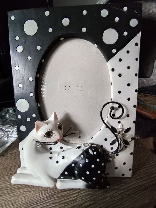 Ramka do zdjęć z kotem