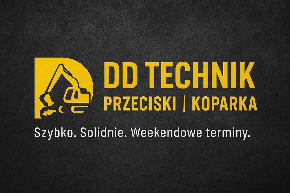 DD Technik – Przeciski pod drogami, koparka, Wypozyczanie sprzetu bud