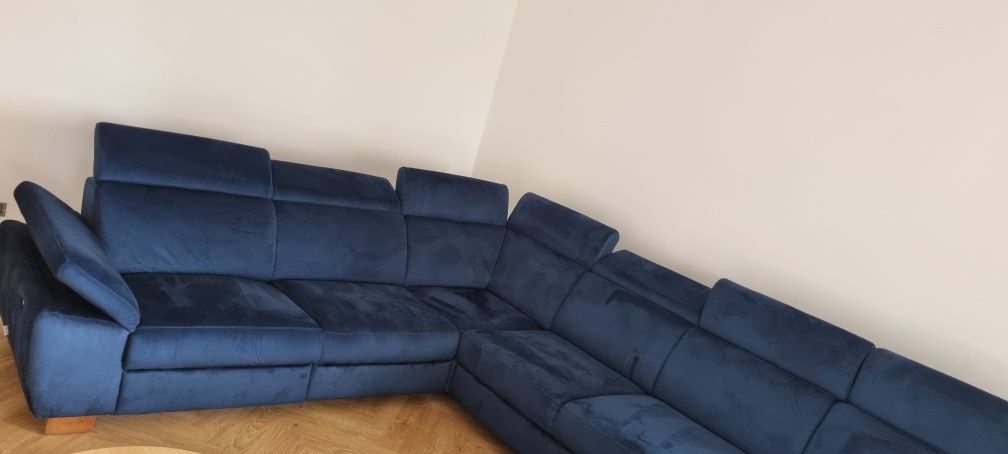 Narożnik Timo U granatowy monolith Des Sofa Line Agata meble
