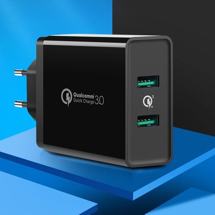 Ugreen ładowarka sieciowa 2xUSB-A 36W QC3.0 czarna