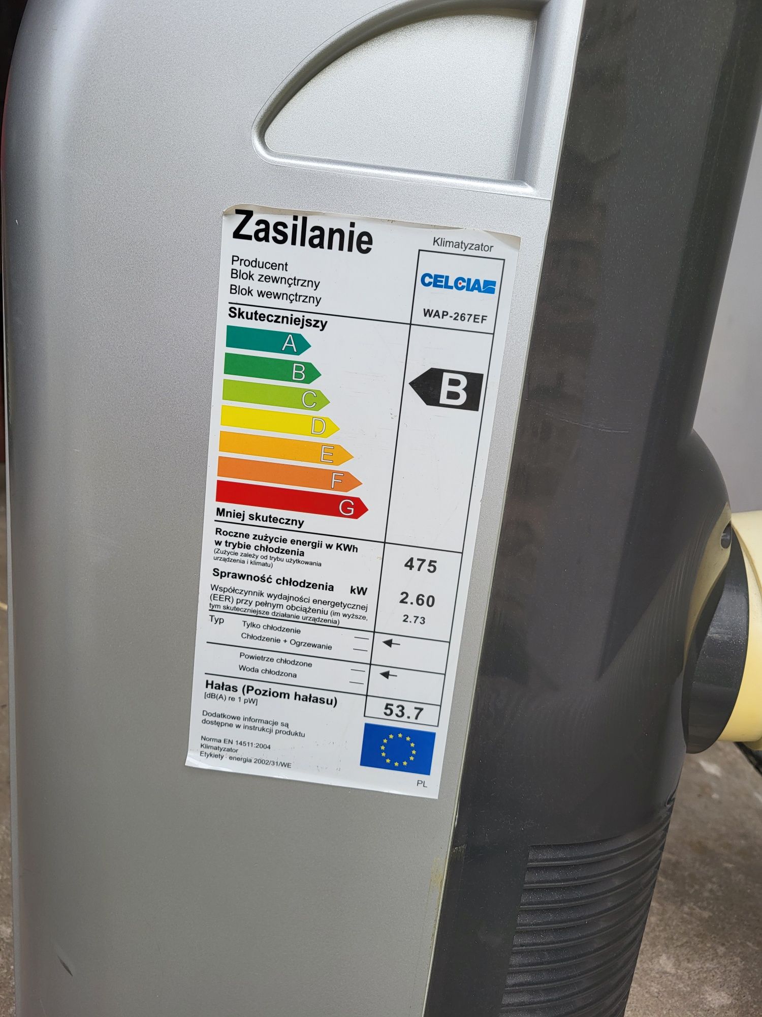 Klimatyzator Przenośny Celcia WAP-267EF Klima przenośna