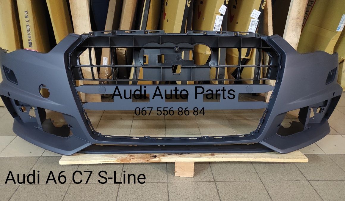 Audi A6 C7 S-Line бампер передній Ауді А6 Ц7 Слайн