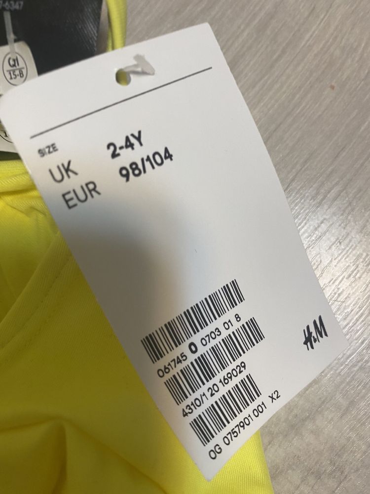 Сдельный купальник H&M на 2/4 года