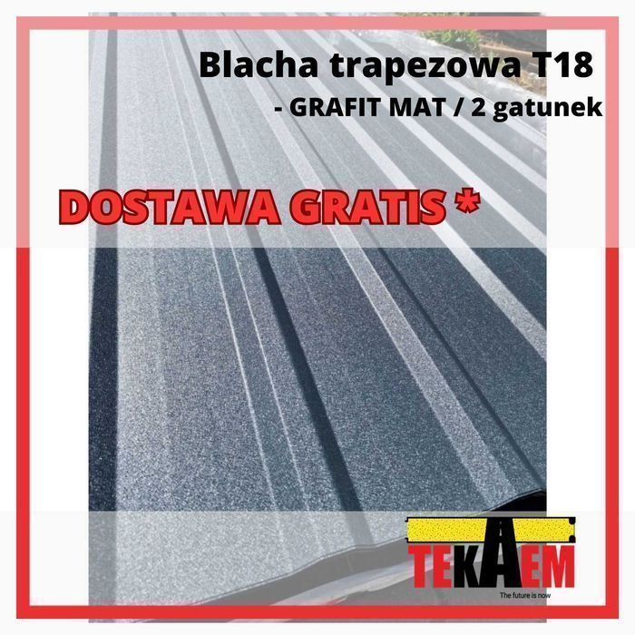 Blachodachówka Blacha Elewacyjna Trapezowa Płaska TRANSPORT GRATIS