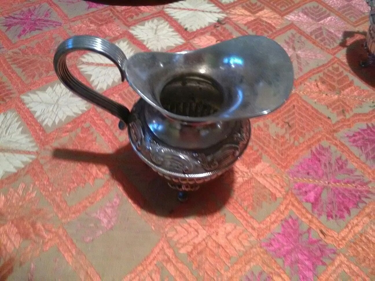 Serviço de café e chá 4 peças em casquinha mais de 80 anos impecável