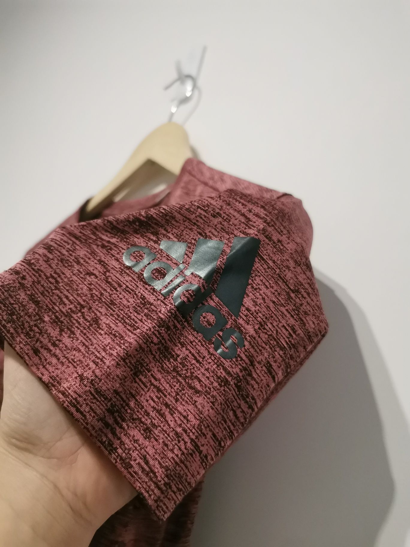 Adidas t-shirt koszulka krótki rękaw sportowa logowana męska M