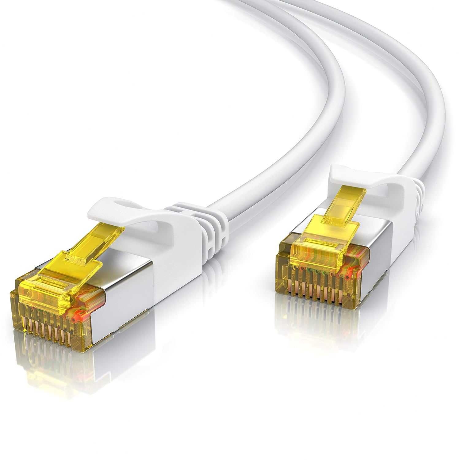 Cabo de rede Ethernet NOVO 20m CAT 7 fino  10 Gbps S/FTP PIMF
