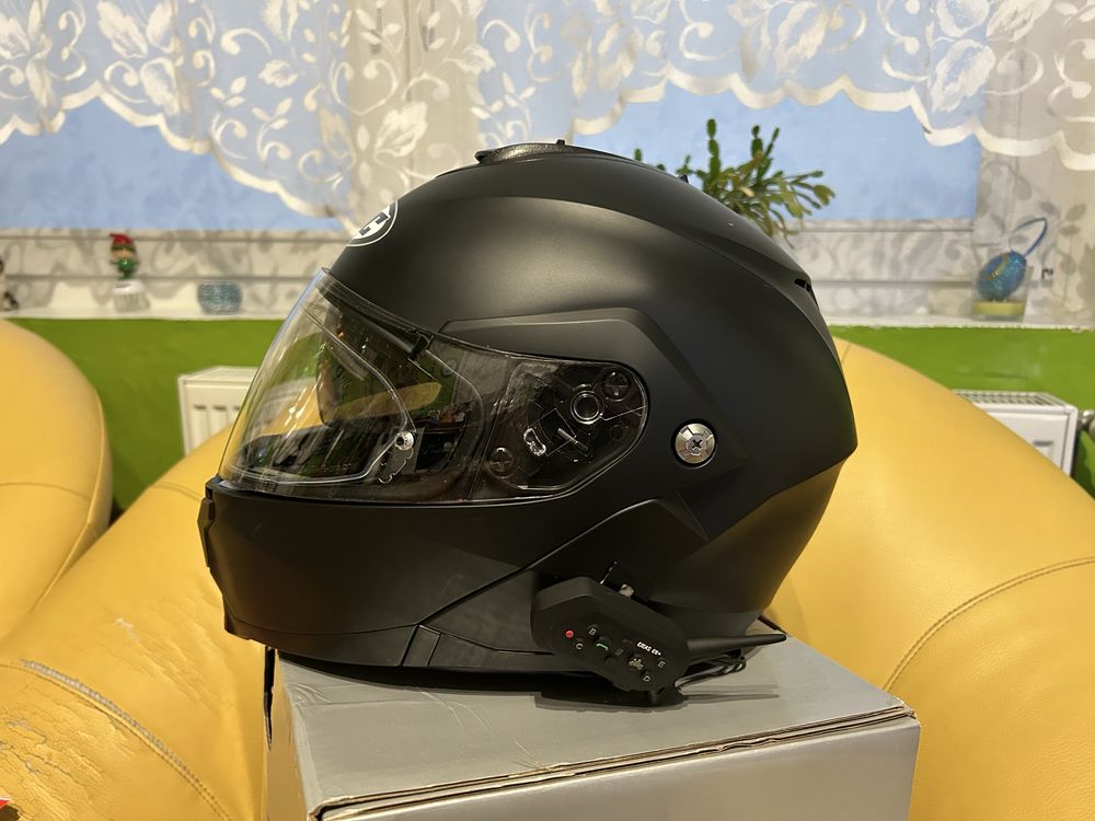 Kask HJC rozmiar M+ pinlock+ interkom sterowany z kier ejeas E6 Plus