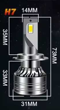 Żarówki LED H7 Białe Mocne CANBUS