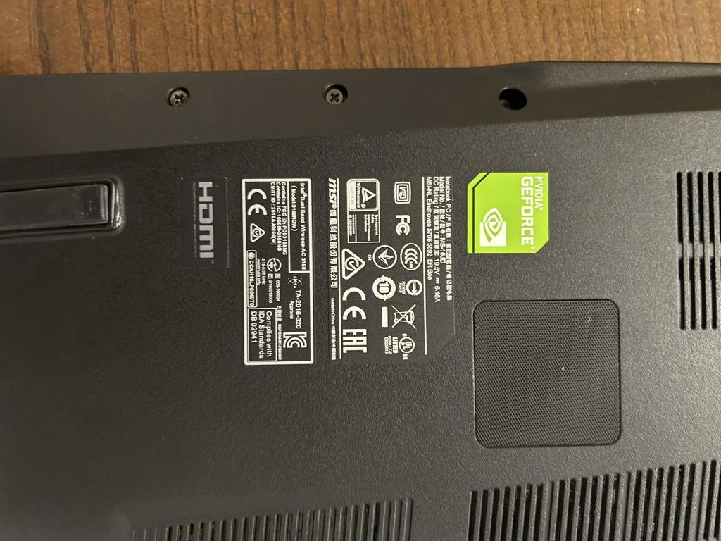Laptop gamingowy msi gv62 7RC