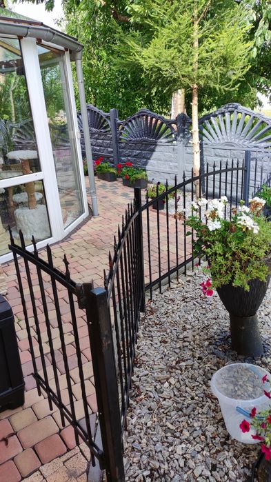 Ogrodzenie przęsło furtka z demontażu 150zl/m.b.