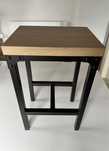 Hoker, krzesło barowe, stołek, taboret loft drewniany