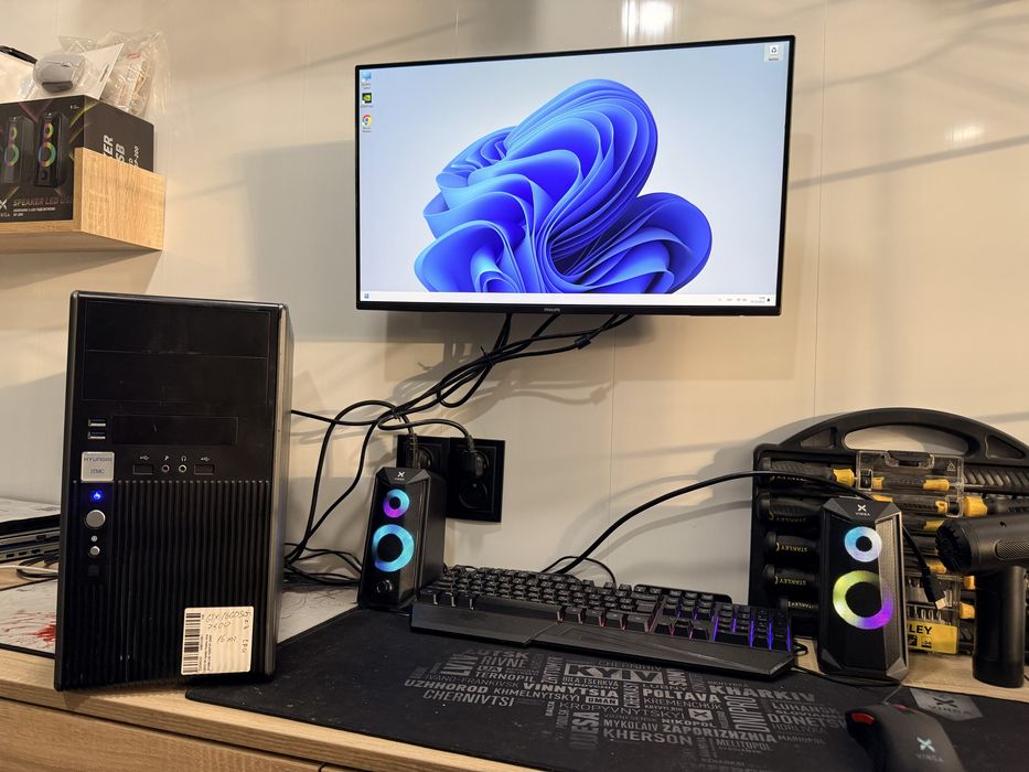 Компьютер Ігровий intel i5+16гб ddr4+ssd 256+ GTX 1660 Super