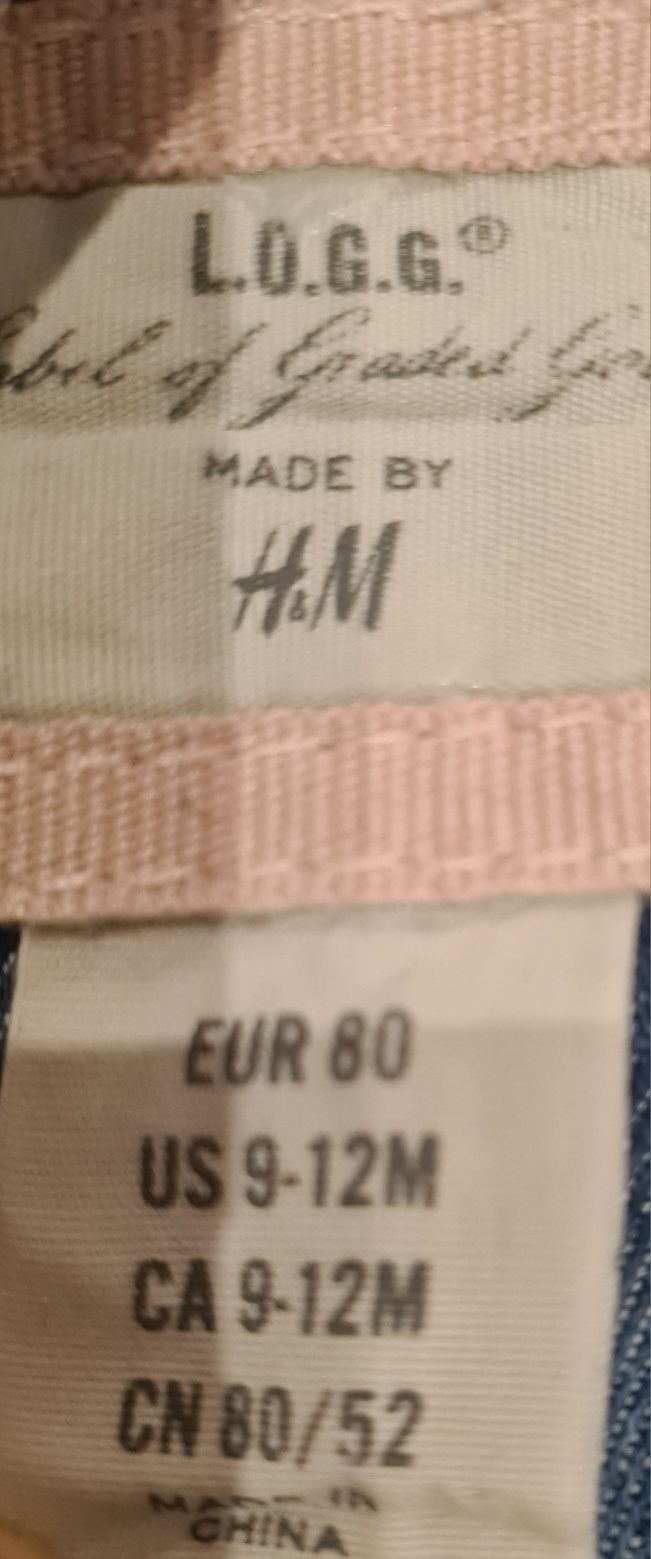 Sukienka ogrodniczka H&M rozm 80