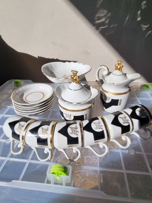 кофейный сервиз " Золотой пегас"