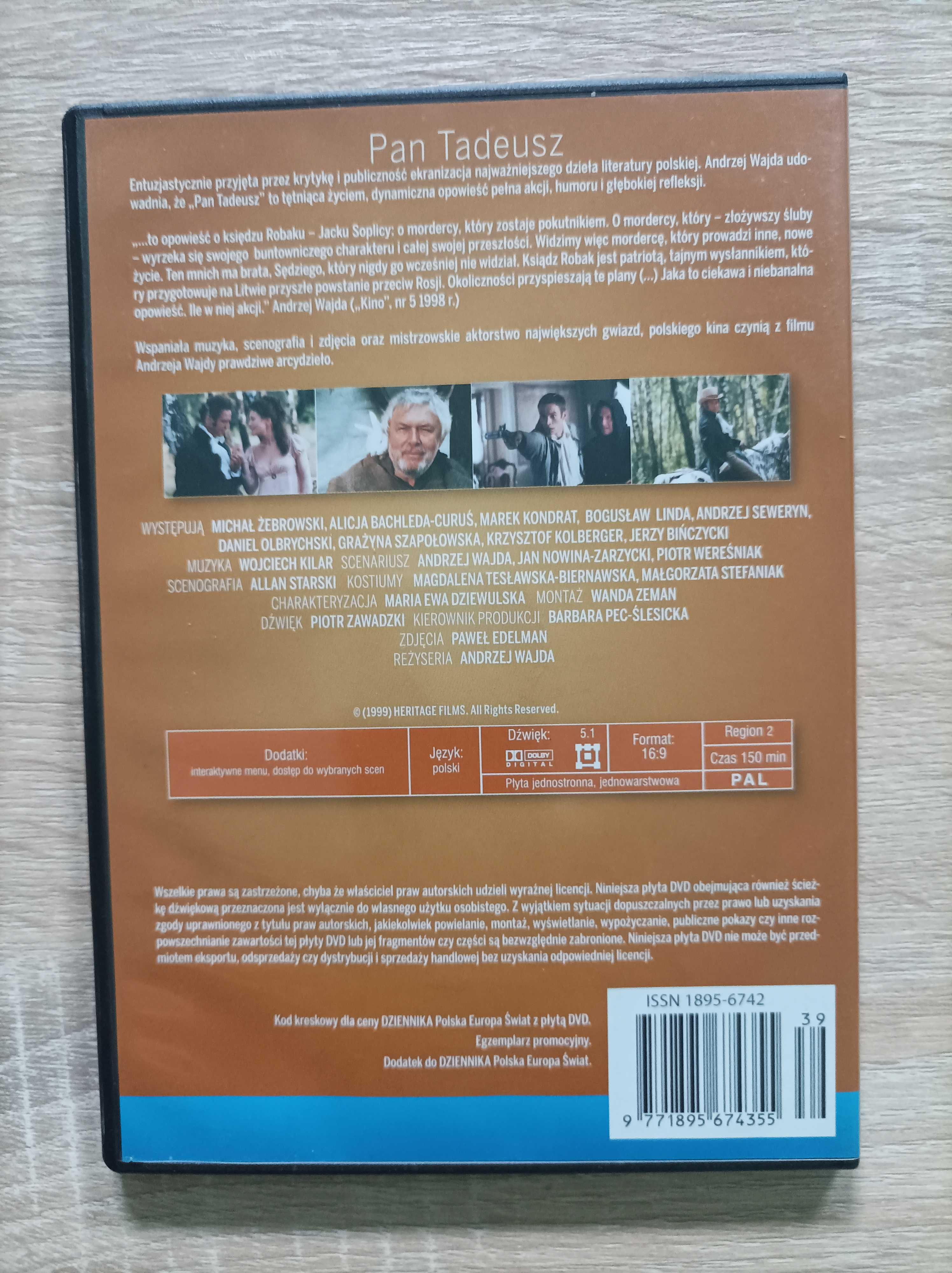 Film DVD Pan Tadeusz