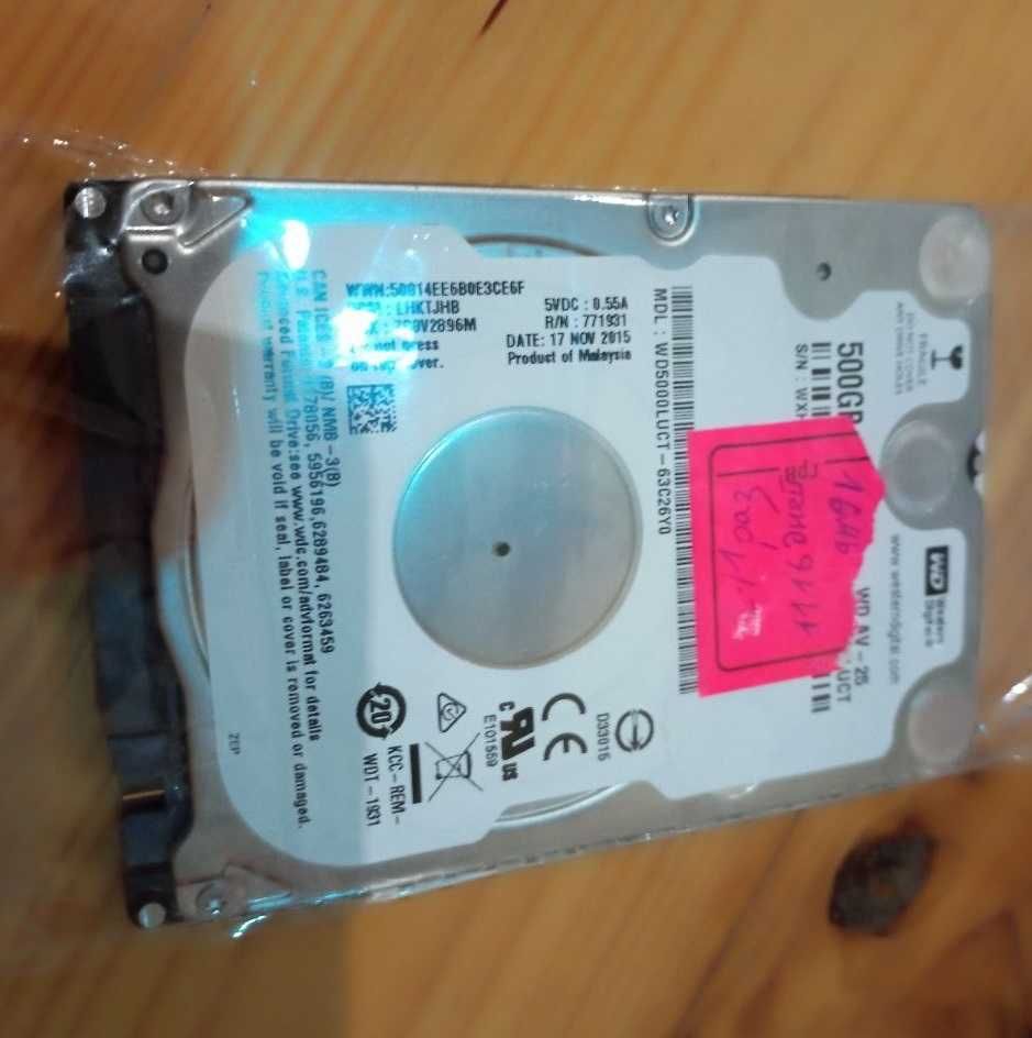 WD жорсткий диск 2.5" WD5000LUCT 500gb 16мб кеш