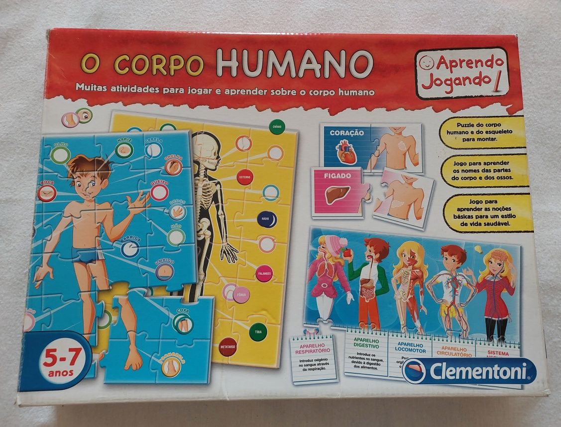 Jogos Didáticos "Corpo Humano" e Outros, 5-7 Anos