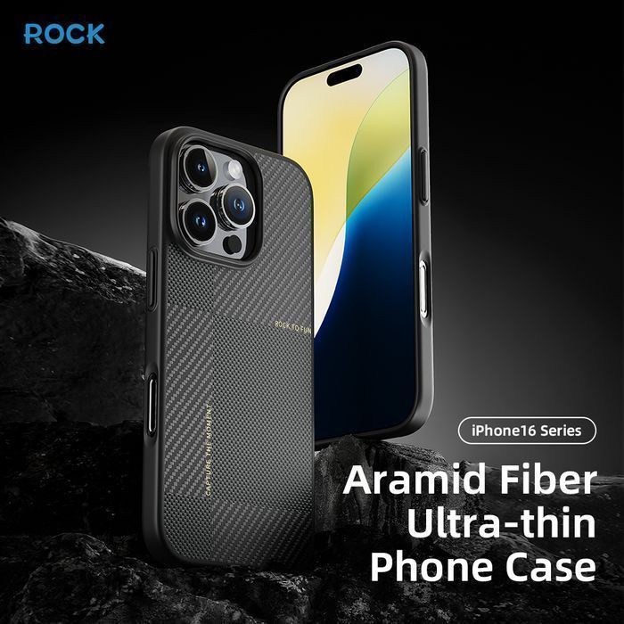 Rock Etui Ultra Thin Aramid Fiber Kevlar 600D do Iphone 16 Pro Max