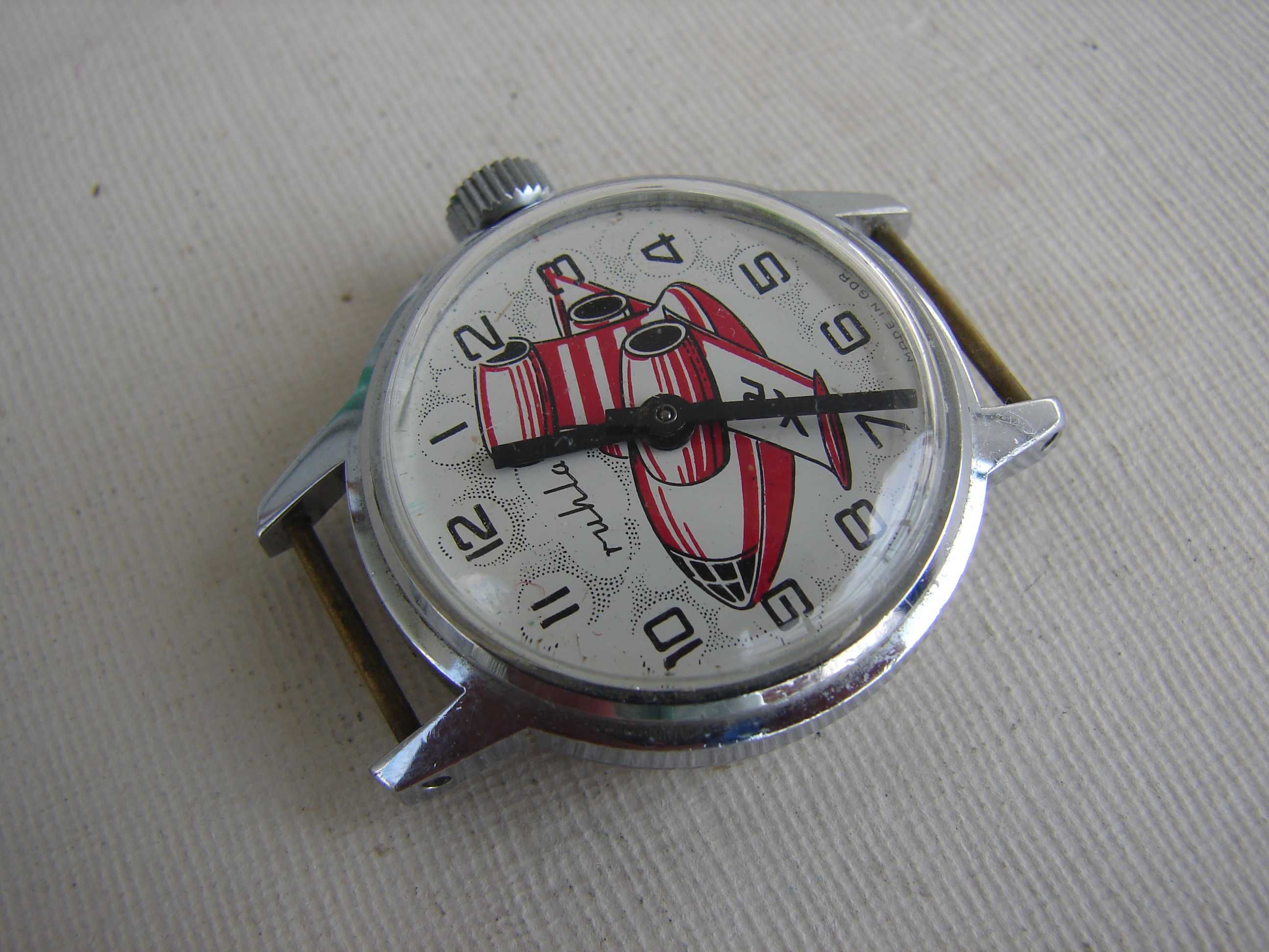 Ruhla / samolot X2 - wahadłowiec  - zegarek dziecięcy - kolekcjonerski