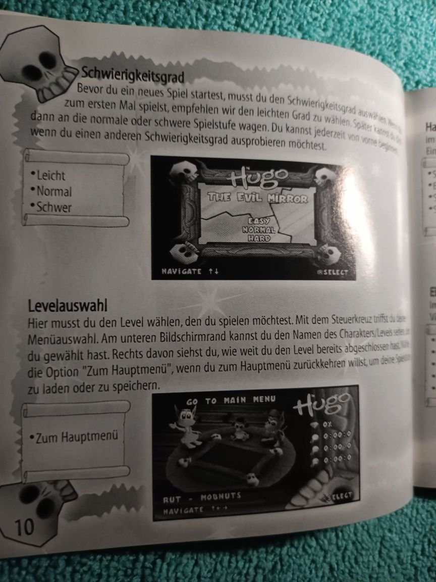 PlayStation 1 Hugo PSX ps1 psone Książeczka Manual