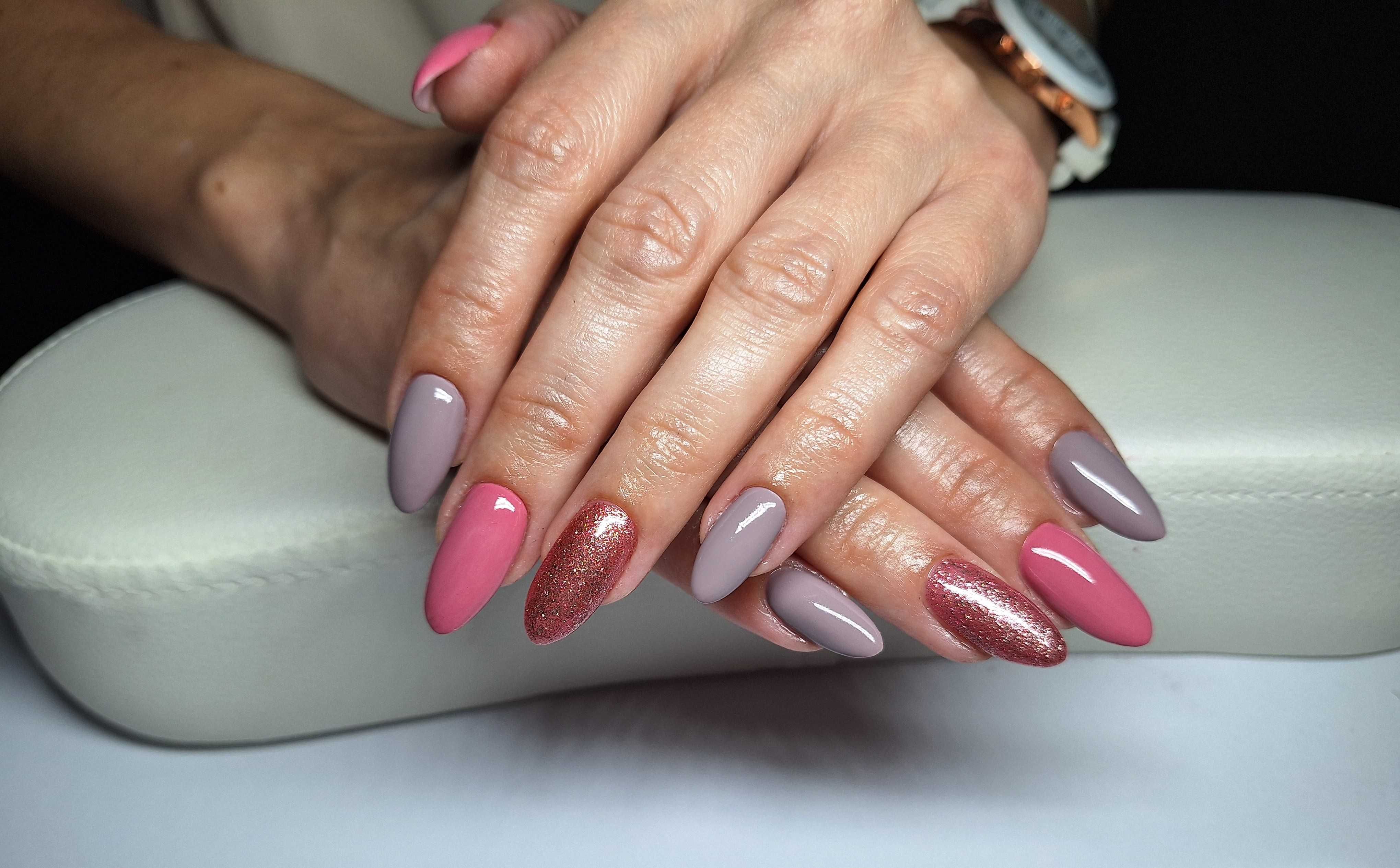 Manicure hybrydowy, paznokcie żelowe, przedłużenie,