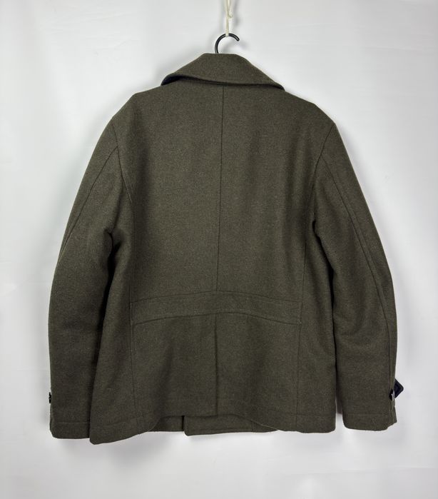 Чоловіче Пальто Бушлат Diesel (Peacoat) L Шерсть Оливковий (Вінтаж)