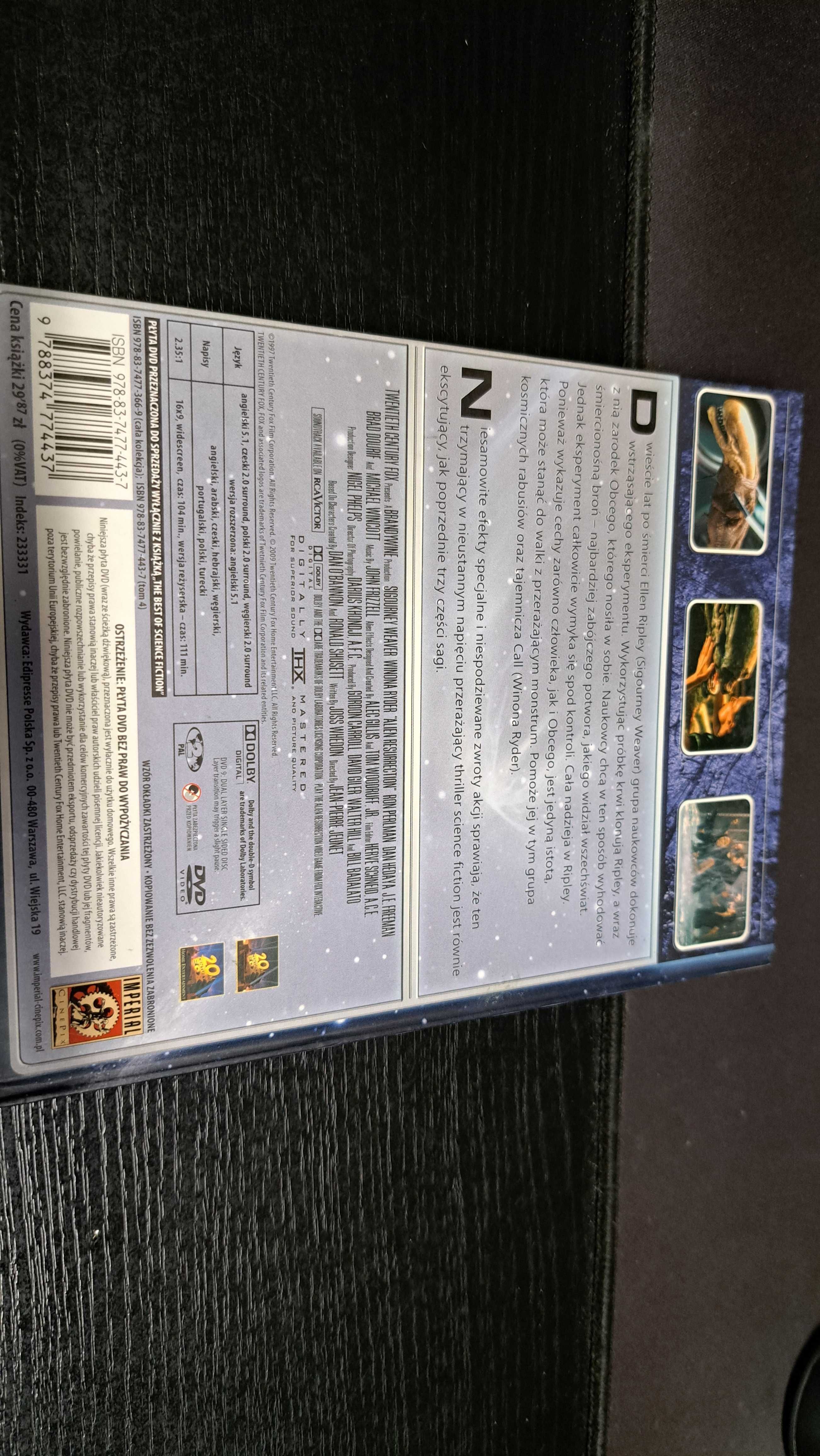 Alien Resurrection - Obcy 4: Przebudzenie, film DVD z książeczką