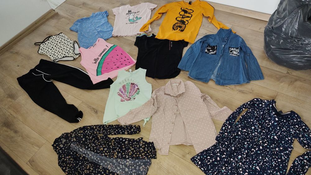 Sprzedam pakę ubrań dla dziewczynki 146/152