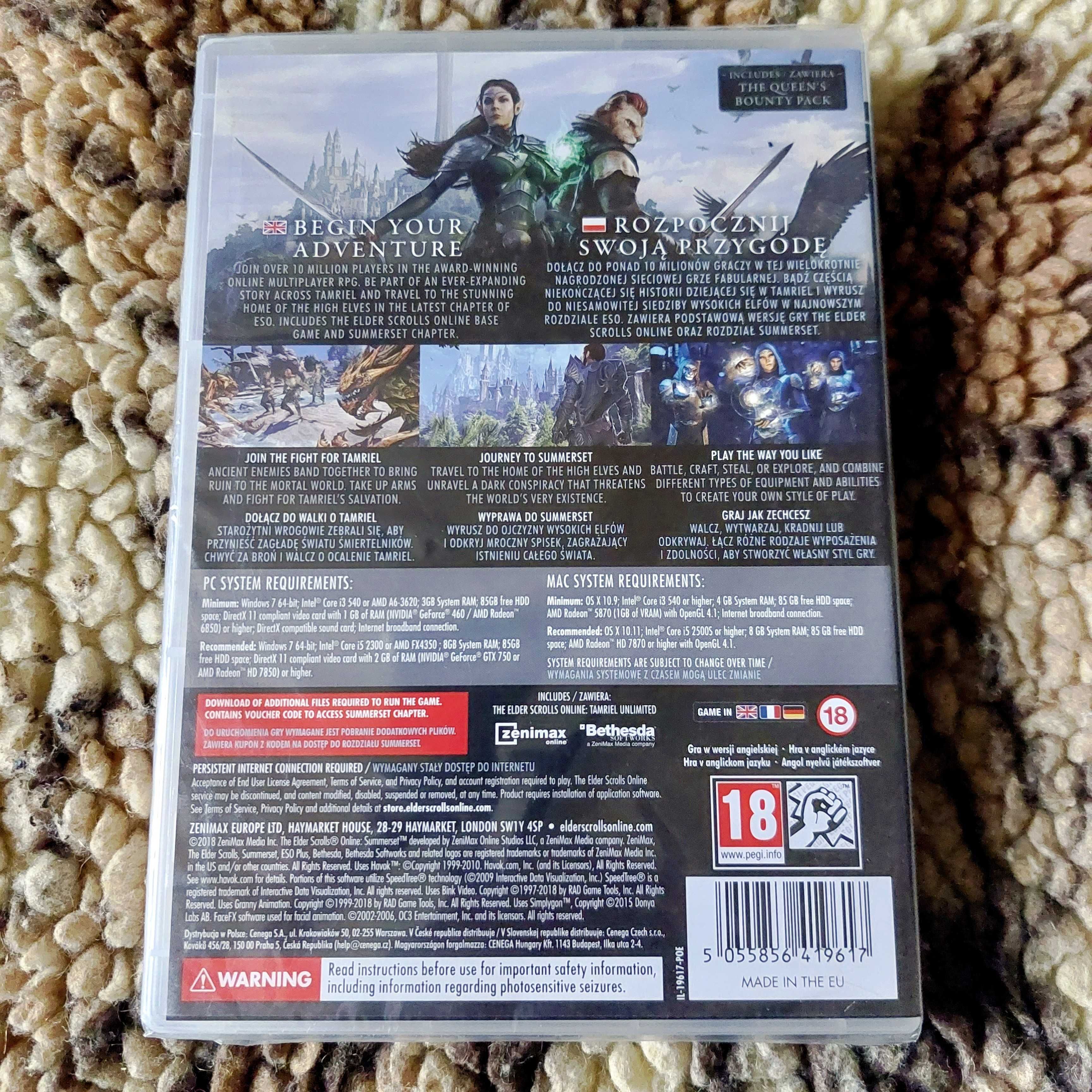 The Elder Scrolls Online: SUMMERSET | nowa, folia | gra na PC