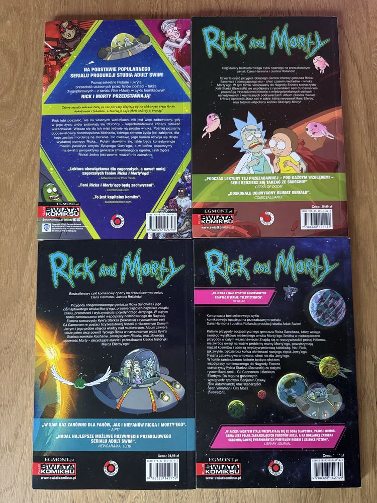 4x Komiks Rick and Morty