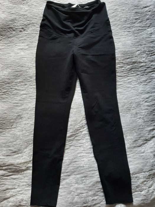 H&M spodnie ciążowe, treginsy rozmiar M czarne.