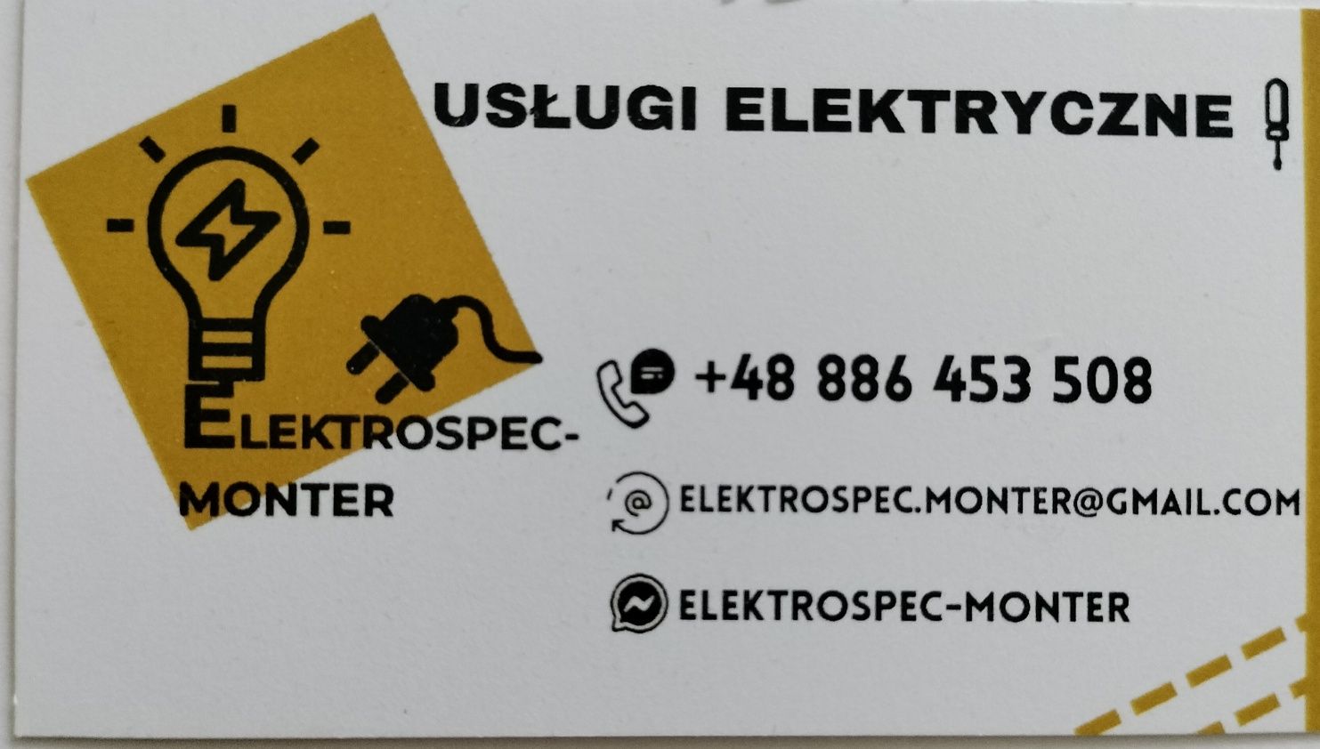 Elektryk - Monter Usługi elektryczne
