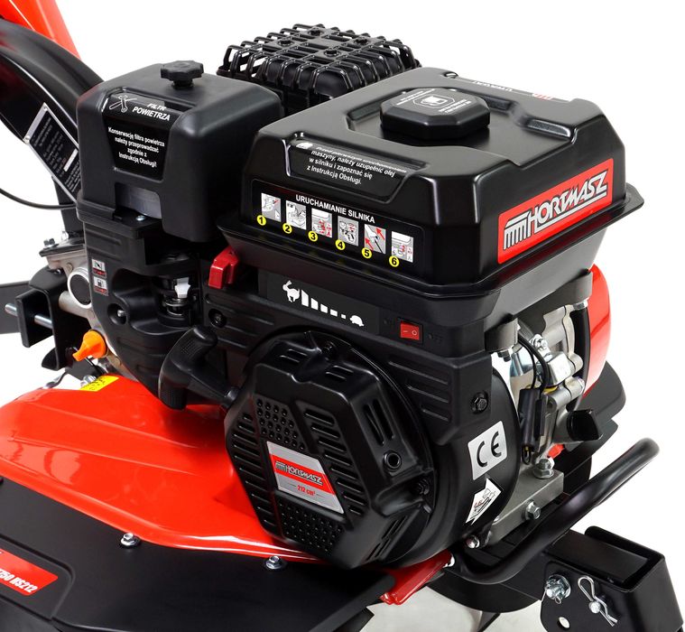 Glebogryzarka Hortmasz LX750 MOC 7KM NOŻE 85 cm + KOŁA GUMOWE + OLEJE