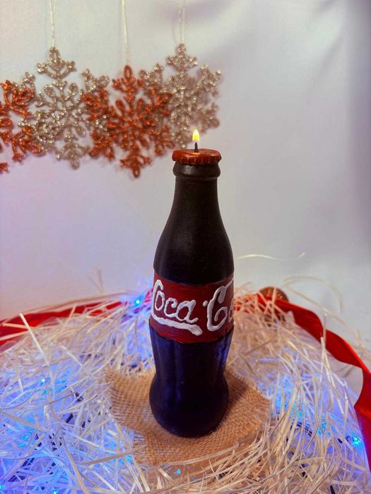 Świeczka z wosku pszczelego Coca Cola