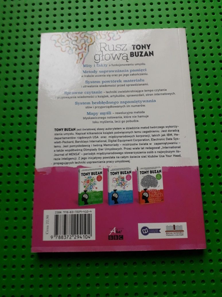 książka rusz głową  Tony Buzan