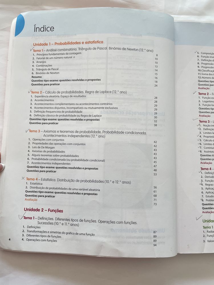 Preparação para o exame final de matemática A 12 ano