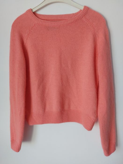 Uroczy sweterek Eva Minge z angora, s,m,36