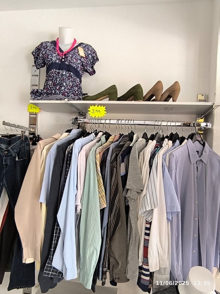 Stock loja roupa sustentável